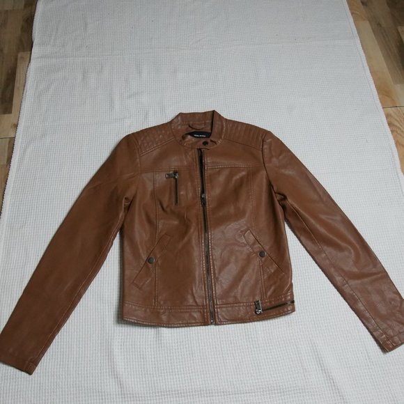 BRAND NEW FAUX LEATHER VERO MODA BIKERS JACKET - Picture 3 of 11